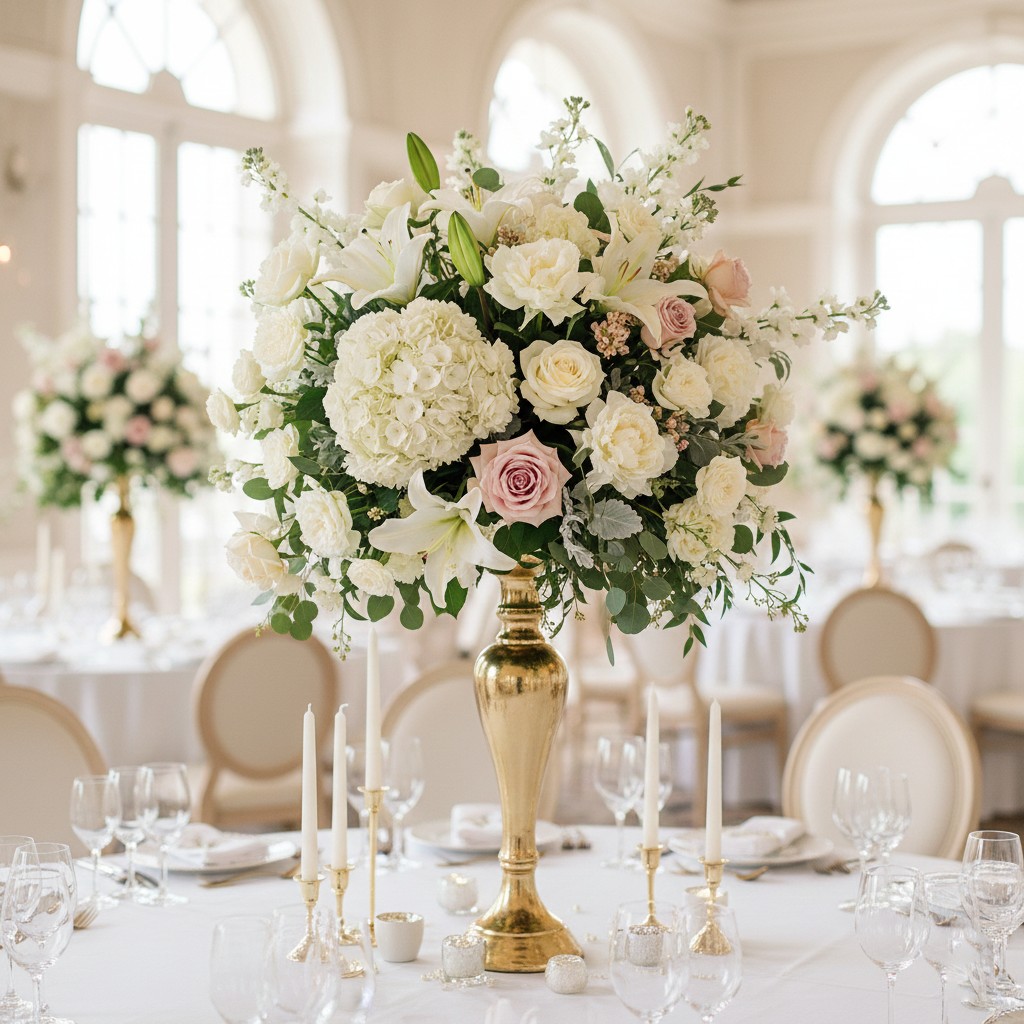 Elegant bryllupsarrangement